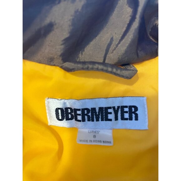 Vintage Obermeyer Womens Yellow Nylon Ski Jacket Size 8 - Picture 3 of 9